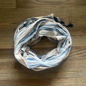 Universal Threads  blue and orange striped scarf